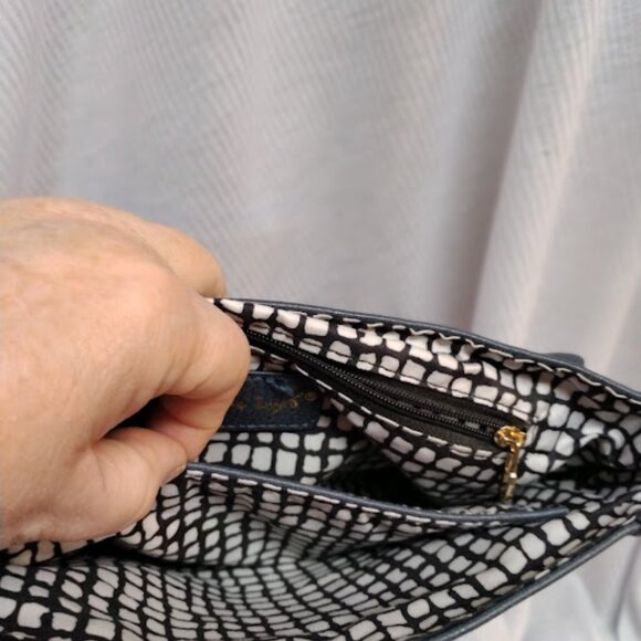 Moda Luxe Ela Foldover Crossbody Bag - Navy - Picture 11 of 14